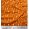 thumbnail image 1 of Soimoi Orange Cotton Duck Fabric Line & Circle Geometric Printed Craft Fabric by the Yard 42 Inch Wide, 1 of 3