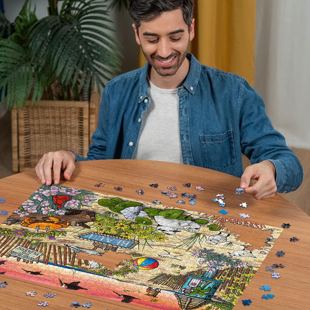 Ravensburger Wonder Forge Puzzle Series - Don't Disturb The Plovers, 1000 Pc Jigsaw Puzzle, Teens & Adults Ages 14+