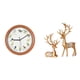 thumbnail image 1 of Estatuas De Renos Europeos, Artesanía Coleccionable, Escultura Para Amantes De Los Ciervos, Reloj De Pared Con Pájaro Cantor, Reloj Colgante, Decoración Para Paredes, Cocina, Decoración Del, 1 of 8