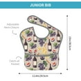 thumbnail image 4 of Susaid Watercolor Bottles And Glasses Print Bibs for Babies Toddlers Adjustable Waterproof Free Soft Durable Bibs for eating with Large Pocket Food Catcher, 4 of 8