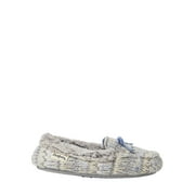 Dearfoams Kids Cozy Fairisle Tie Moccasin Slippers (Toddler, Little Girls & Big Girls)