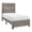 Gray, variant on Pemberly Row Farmhouse Asian Hardwood Twin Bed in Rustic Brown