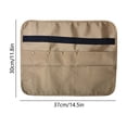 thumbnail image 3 of Bolsa de almacenamiento colgante para utensilios de camping con múltiples bolsillos, organizador plegable e impermeable para cocina al aire libre, viajes, autocaravanas, picnic, color caqui, 37x30 cm., 3 of 6