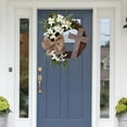 thumbnail image 4 of Tyidzon Easter Wreaths for Front Door, Easter Spring Wreath On The Outdoor Front Door Welcomes Summer Flowers for Home, Rural Outdoor Interior Decoration Home Decor, 4 of 8