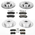thumbnail image 3 of PowerStop Front and Rear Z23 Evolution Sport Carbon-Fiber Ceramic Brake Pad and Drilled & Slotted Rotor Kit Fits: MITSUBISHI Select Models K4461, 3 of 10