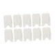 thumbnail image 3 of 10 porta tarjetas de identificación de doble cara, porta credencial de identificación de dos caras resistente para personal, Blanco, 3 of 9