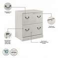 thumbnail image 3 of UrbanPro 2 Drawer Lateral File Cabinet in Linen White Oak - Engineered Wood, 3 of 7