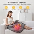 thumbnail image 2 of Weighted Heating Pad 30''x 25" XXXL Electric Heating Pad for Back Fatigue Relief, 6LBS with 6 Heat Settings 2H Auto-Off Heat Pad for Shoulder Arms Legs Cramps Washable, 2 of 13