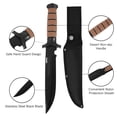thumbnail image 5 of Dispatch 14 Inch Fixed Blade Knives With Nylon Sheath Hunting Knives Set Camping Knife With Glass Breaker, 5 of 11