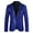Blue, variant on Men's 3D Sequin Suit Printed Pocket Lapel Button Up Suit Suit Style Four