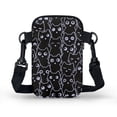 thumbnail image 2 of HELLHERO Small Crossbody Purse Leakproof Polyester Adults 4.33"x1.97"x7.09" for Travel Daily Use, Dense White Cat Silhouettes, 2 of 7