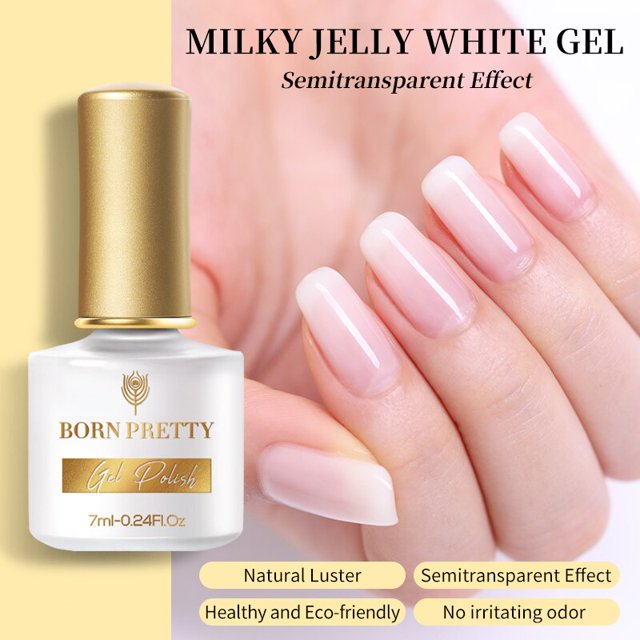 NACIDO PRETTY 7ml Lámina de transferencia Gel Esmalte de uñas Adhesivo Pegamento para uñas Soak Off Gel de impresión UV Barniz Nail Art Manicure Gel Tan Jianjun unisex