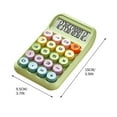 thumbnail image 5 of WKSCLPAI Cute Dopamine Colorway Calculator, Portable Multi-function Calculators with 12-Digit LCD Display, Small Desktop Calculator with Stylish Computing Mechanical Keyboard, Green, 5 of 5