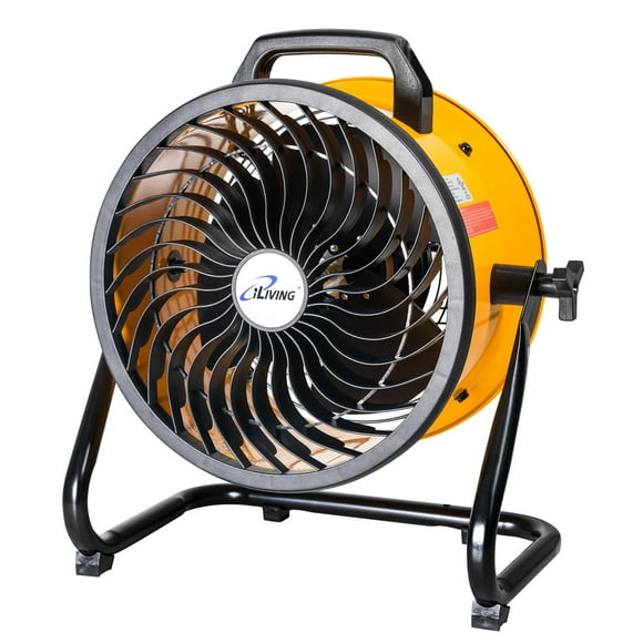 iLiving-ventilador Turbo de bajo ruido, circulador de aire portátil de 3 velocidades para tienda, oficina, invernadero, hogar y almacén