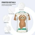 thumbnail image 5 of Fotbe Cute Sloth In Yoga Pose Tree Baseball Jersey Shirt for Men and Women, Casual Short Sleeves Button Down T-Shirt-Medium, 5 of 9
