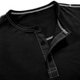 thumbnail image 6 of Fnnxeal Mens T-Shirts Casual Long Sleeve Fashion Fall Winter Crew Neck Black Shirts for Men Size 2XL, 6 of 7