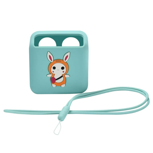 Silicone Case with Strap Sleeve Children's Audio Player Travel for Yoto Mini Green
