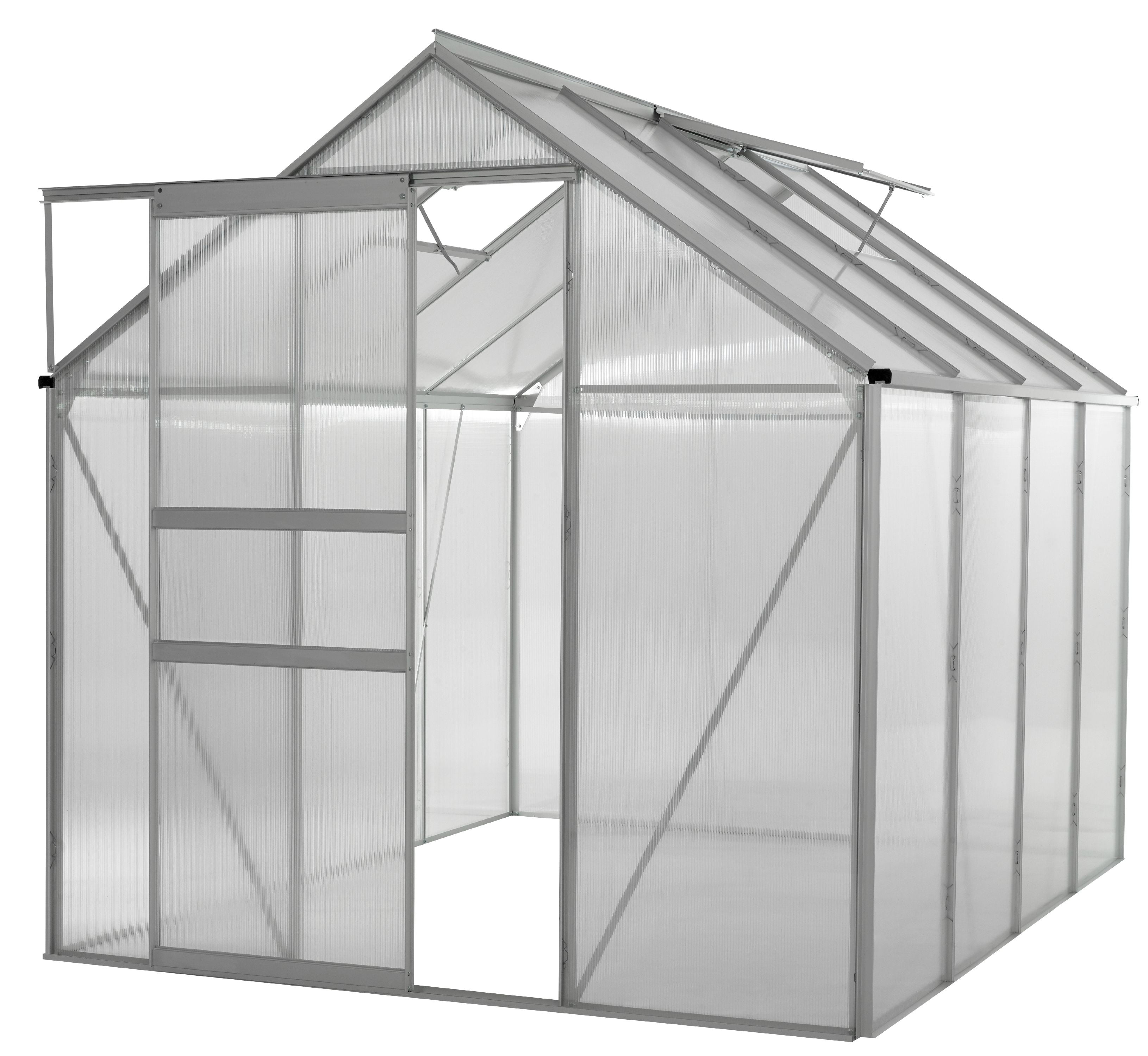 Ogrow WALK-IN 6' X 8' Lawn and Garden Greenhouse with Heavy Duty Aluminum Frame by KSH Brands