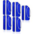thumbnail image 1 of tiquettes Bagages En Aluminium Pour Dispositifs De Reconnaissance De Voyage De Bagages En Mtal (5 En Bleu), 1 of 5