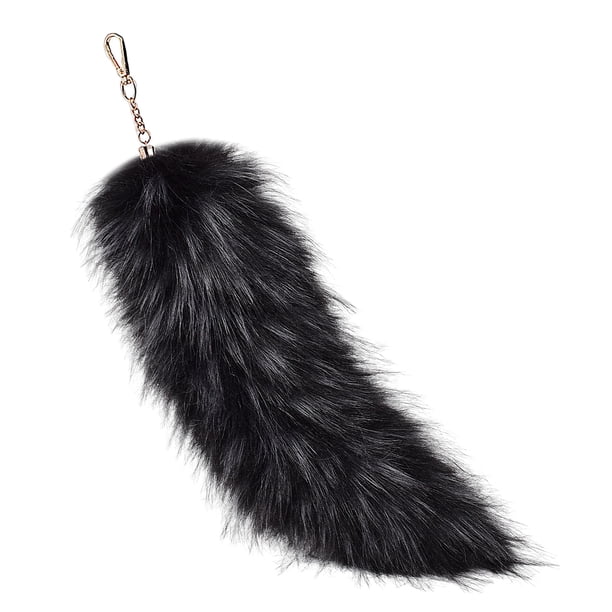 Guardurnaity Colgante para el pelo, bolso para mujer, accesorio colgante con apariencia de materiales naturales, cola de felpa, accesorio de hierba Accesorios de disfraces Color de aguja azul