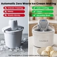 thumbnail image 4 of VAVSEA 1.5 Qt Ice Cream Maker with Scoop, Double-Insulated Freezer Bowl, Electric Ice Cream Machine Easy Make, Healthy Homemade Automatic Sobert Maker for Gelato, Frozen Yogurt, White, 4 of 10