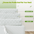 thumbnail image 2 of Litake Mattress Topper 2 Inch Green Tea Memory Foam Mattress Topper with Zippered Bamboo Cover Cloud-Like Soft Twin-XL, 2 of 13