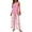 Hot Pink, variant on Women's 2-Piece Outfits Sets Summer Lounge Sets Floral Printed Wide-Leg Long Pants Travel Beach Vacation Outfits
