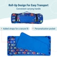 thumbnail image 4 of Wildkin Quilted Nap Mat with Elastic Corner Straps for Boys and Girls (Robots), 4 of 8