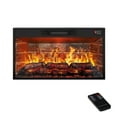thumbnail image 7 of 80" Electric Fireplace with Mantel, TV Stand for TVs Up to 90 Inch, Entertainment Center with Storage for Bedroom, 30'' Fireplace Insert Heater for Living Room, 7 of 7