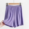 thumbnail image 2 of TRUBKH shorts for women athletic shorts for women cotton shorts for woman womens shorts casual bermuda shorts for women Purple 2XL, 2 of 4