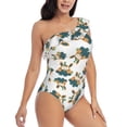 thumbnail image 3 of Goofa Cute Bunny Pattern Women's One Piece Swimsuits Tummy Control Bathing Suits Asymmetric One Shoulder Swimwear-Medium, 3 of 6