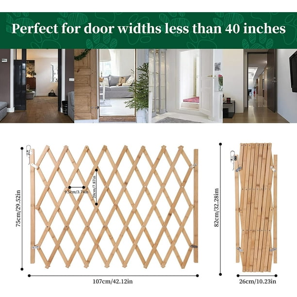 Folding Pet Dog Gate Safety Dog Fence Isolation Accordion Gates
