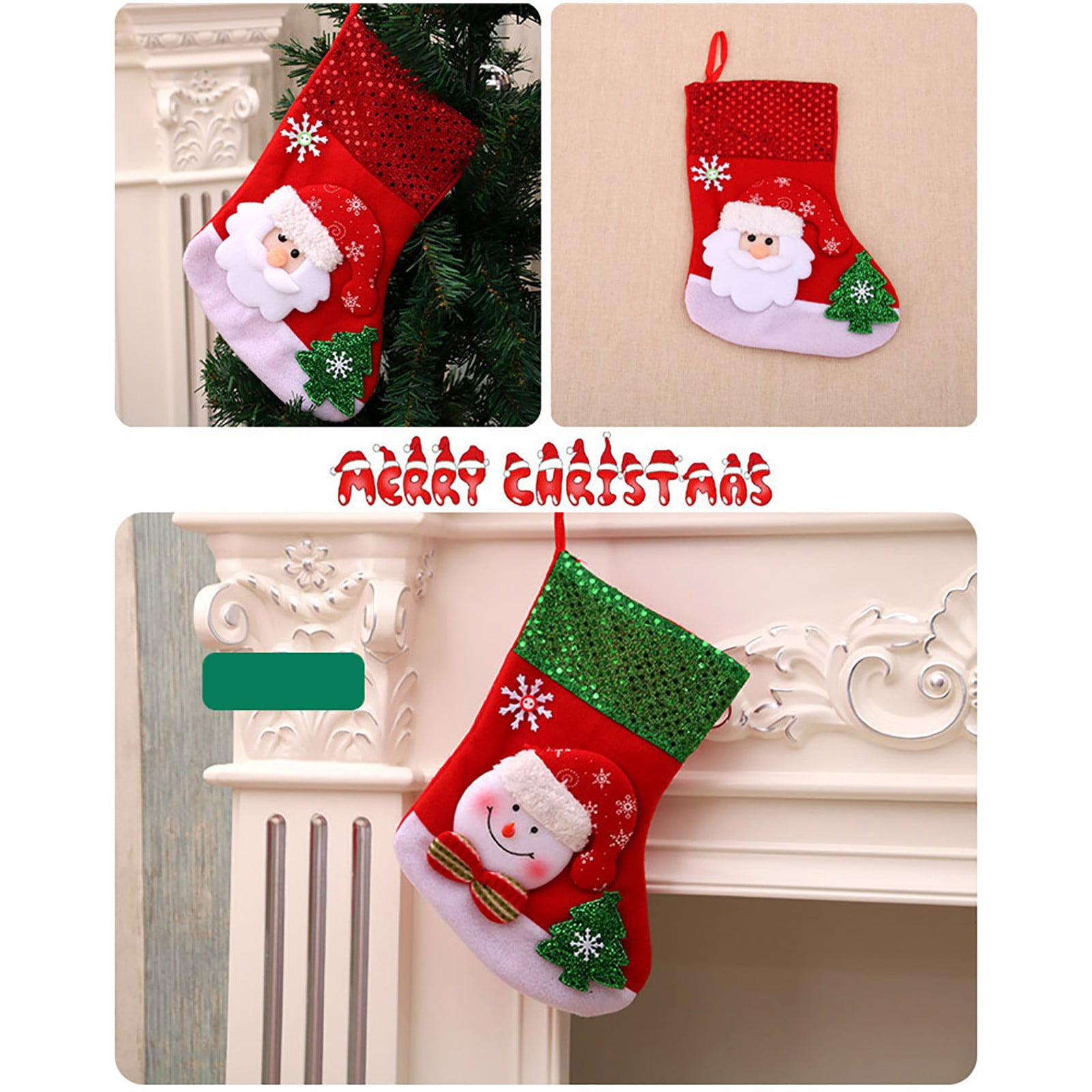 12 Pcs Flat Acrylic Christmas Ornaments, Animal Designs For Xmas Tree Decorations And Hanging Party Decor