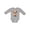 AC-Heather Grey, variant on Kiniart Mini Goldendoodle Boys or Girls Long Sleeve Baby Bodysuit