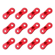 HOOWIFFY 30pcs Aluminum Alloy Camping Tent Rope Buckles Red for Hiking Adventures