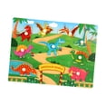 thumbnail image 2 of Rompecabezas de madera con animales de juguete Montessori, coordinación mano-ojo, rompecabezas de dibujos animados mundo de los dinosaurios, 2 of 9