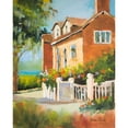 thumbnail image 3 of Slivka, Jane 20x24 Black Modern Framed Museum Art Print Titled - Summertime Cottage, 3 of 5