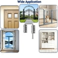 thumbnail image 5 of Sliding Door Loop Lock Rustproof Door Pins U-Shaped Multi-Angle Lock 90/180 Degree Sliding Barn Door Latches Fence Latches Stainless Steel Security Closet Latches for Door Wardrobe, 1 Pc Silver, 5 of 8