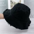 thumbnail image 4 of relayinert Stylish Sun Protection Bucket Hat For Outdoor Activities Stylish Protection Easy To Wear Caps black 1Set, 4 of 6