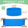 thumbnail image 2 of 10Pcs Silicone Rubber Bands Non-slip 4.33 Inch for Art, Blue, 2 of 6