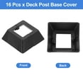 thumbnail image 3 of Uxcell Post Skirt, 12pack 30x30mm/1.2"x1.2" Plastic Split Style Post Base Cover Trim Skirt for Fence Stair Handrail Railing Porch, 88x88mm/3.5"x3.5"(Overall), 3 of 6