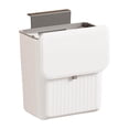 thumbnail image 2 of Langgg Kitchen Waste Compost Bin Multifunction Holder for Cabinet Door Countertop White 9L, 2 of 9