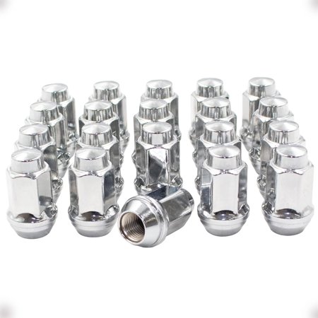 Set of 20 1/2-20 Lug Nuts OEM Style Replacement for 6L2Z-1012-BA 611-094 Wheel Lug Nut (Chrome)