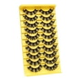 thumbnail image 2 of dianhelloya 10 Pairs False Eyelashes 3D Effect Realistic Curled Russian Volume Eyelashes Makeup Prop Daily Life, 2 of 8
