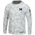 thumbnail image 2 of Men's Colosseum Arctic Camo Michigan Wolverines OHT Military Appreciation Long Sleeve Hoodie Top, 2 of 4