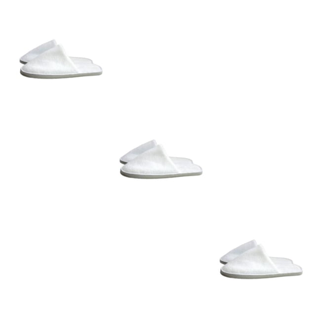 Sonducket 10 pares de zapatillas de hotel desechables de lana Coral para hombre y mujer, zapatos cálidos de Color sólido, zapatillas de casa, Type1 NO1