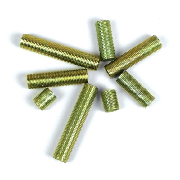 Varillas roscadas Jandorf Nipple 1/8 IP, chapadas en zinc, surtidas