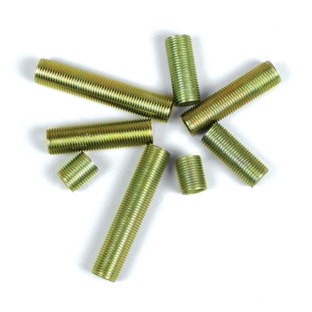 Varillas roscadas Jandorf Nipple 1/8 IP, chapadas en zinc, surtidas