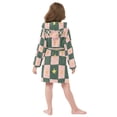 thumbnail image 7 of FORMRS Niños Bathrobe Unisex Hooded Robe Soft Plush Pajamas Sleepwear, Size 2-3T, Pink Abstract, 7 of 7