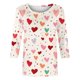 thumbnail image 5 of TaTaai Women's Valentine's Day Printed Round Neck T-shirt, 3/4 Sleeve Casual Blouse, Soft Fabric for Romantic Date Birthday Party Daily Wear Gift, 5 of 5